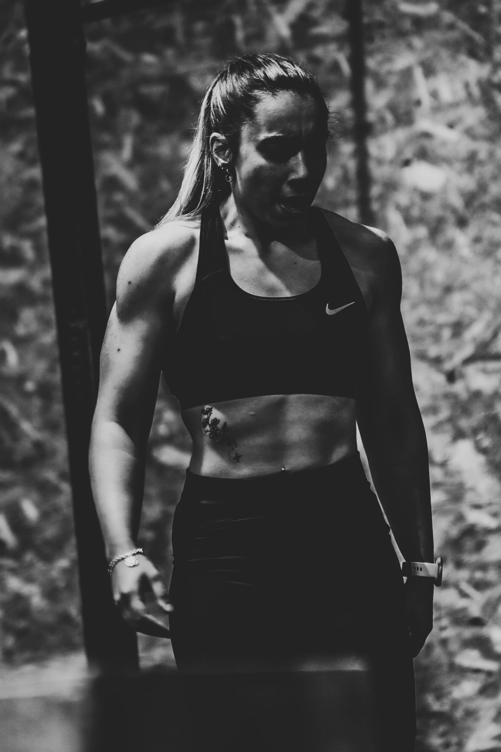 Retrato de atleta de élite tras el esfuerzo