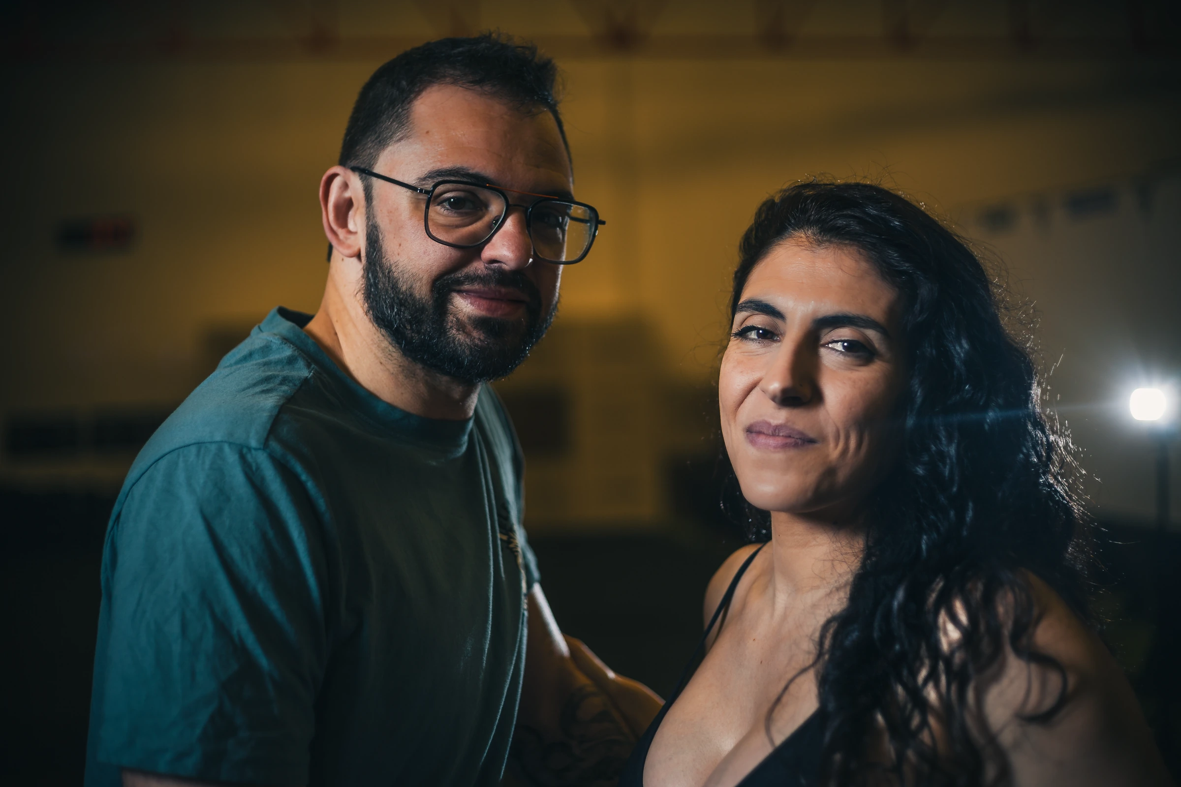 Retrato de Celia y su pareja